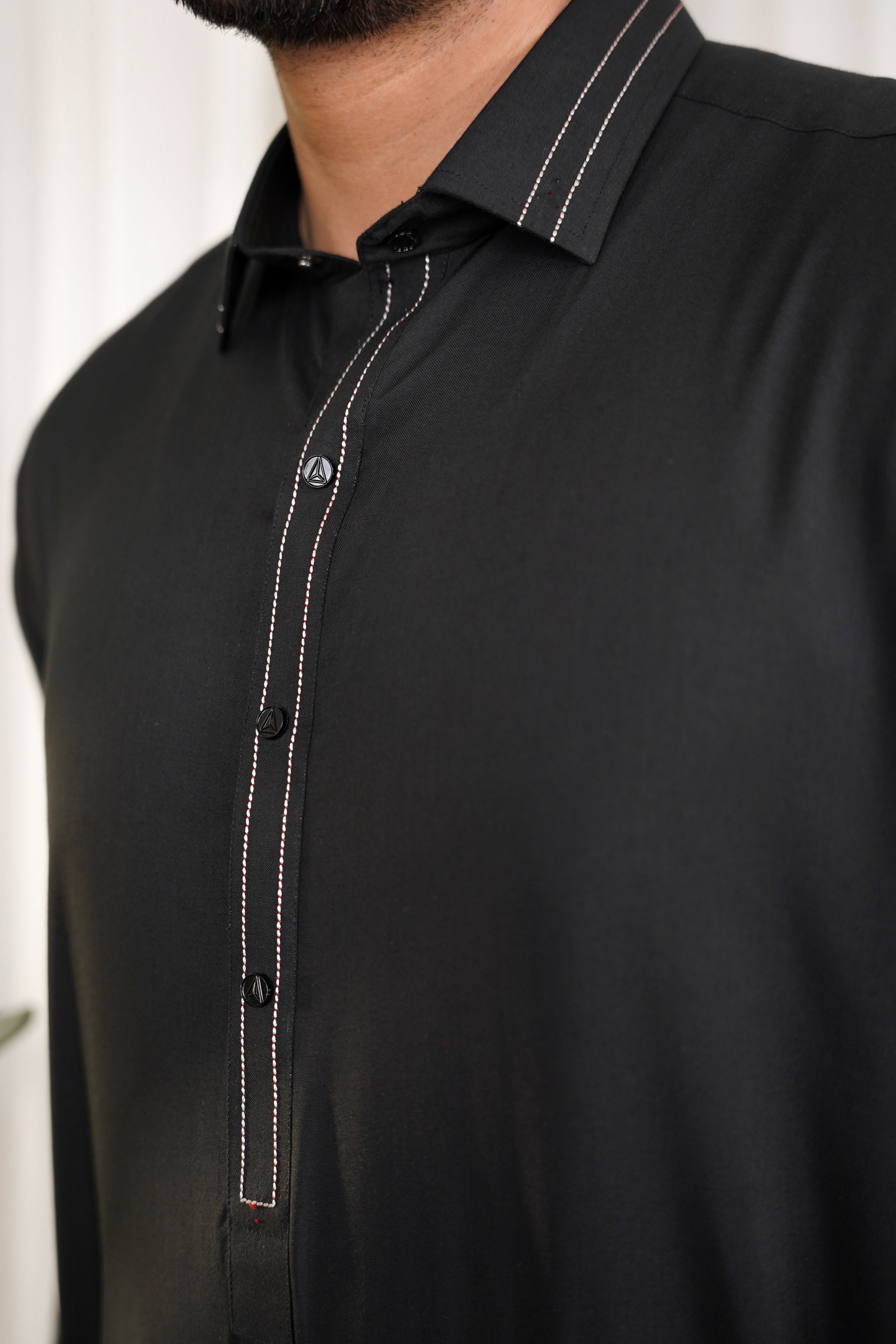 Nadir Midnight Black - Wash & Wear Kameez Shalwar Set