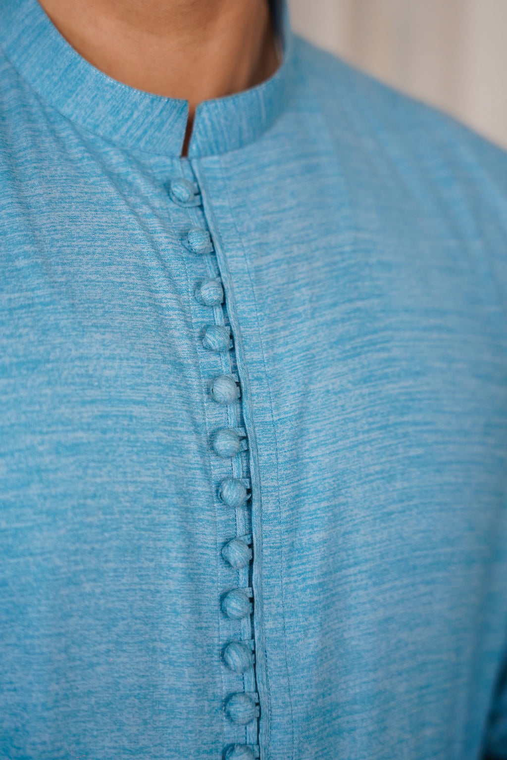 Nadir Skyline Blue – Pure Cotton Kameez & Trouser Set