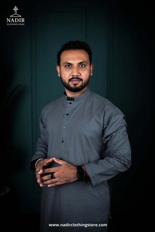 Ash Aura – Men’s Cotton Kameez Shalwar Set | Elegant Attire by NADIR