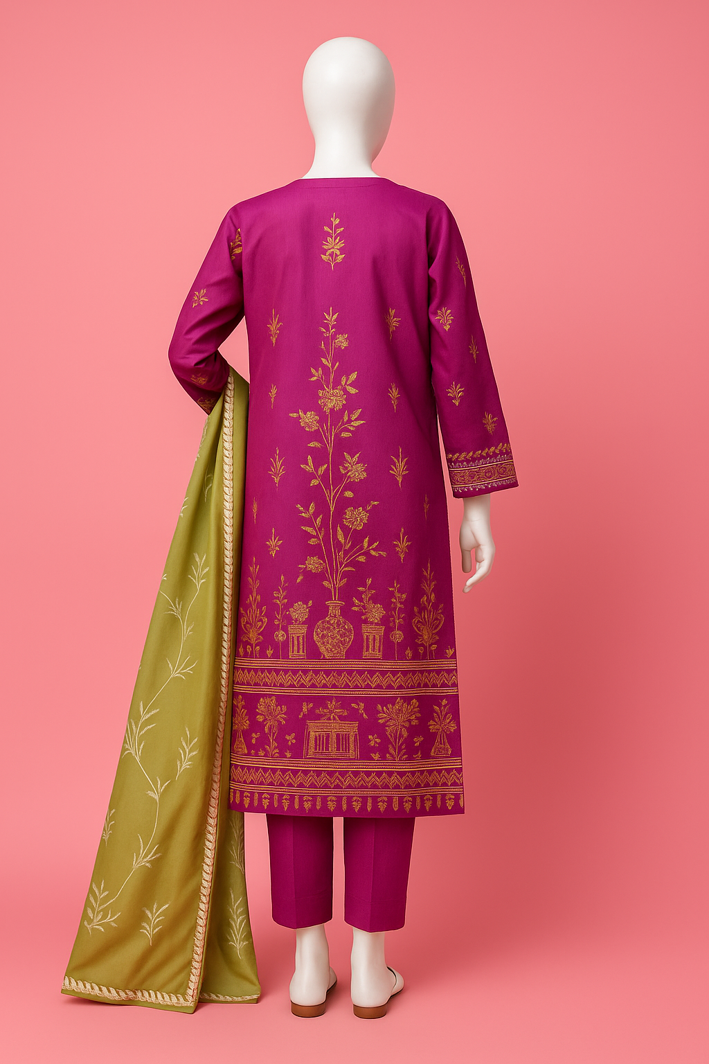 Sohaye by Diners | Magneta - 3PC Lawn Unstitched Suit