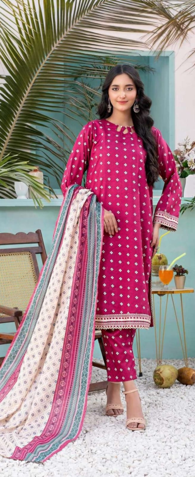 Separe by Zesh | Magneta - 3PC Lawn Unstitched Suit