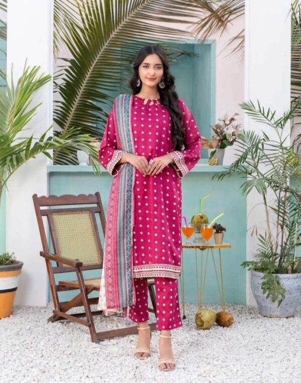 Separe by Zesh | Magneta - 3PC Lawn Unstitched Suit