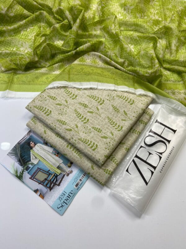 Separe by Zesh | White - 3PC Lawn Unstitched Suit