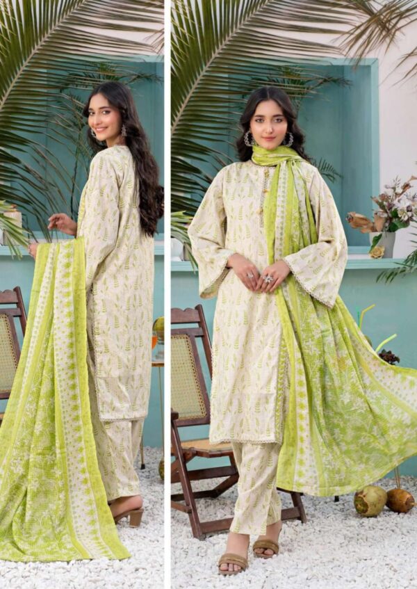 Separe by Zesh | White - 3PC Lawn Unstitched Suit