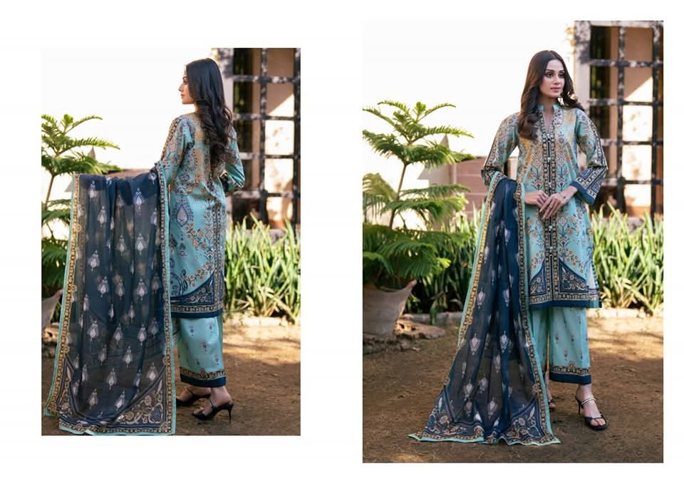 Regalia | Seafoam Green - 3PC Lawn Unstitched Suit