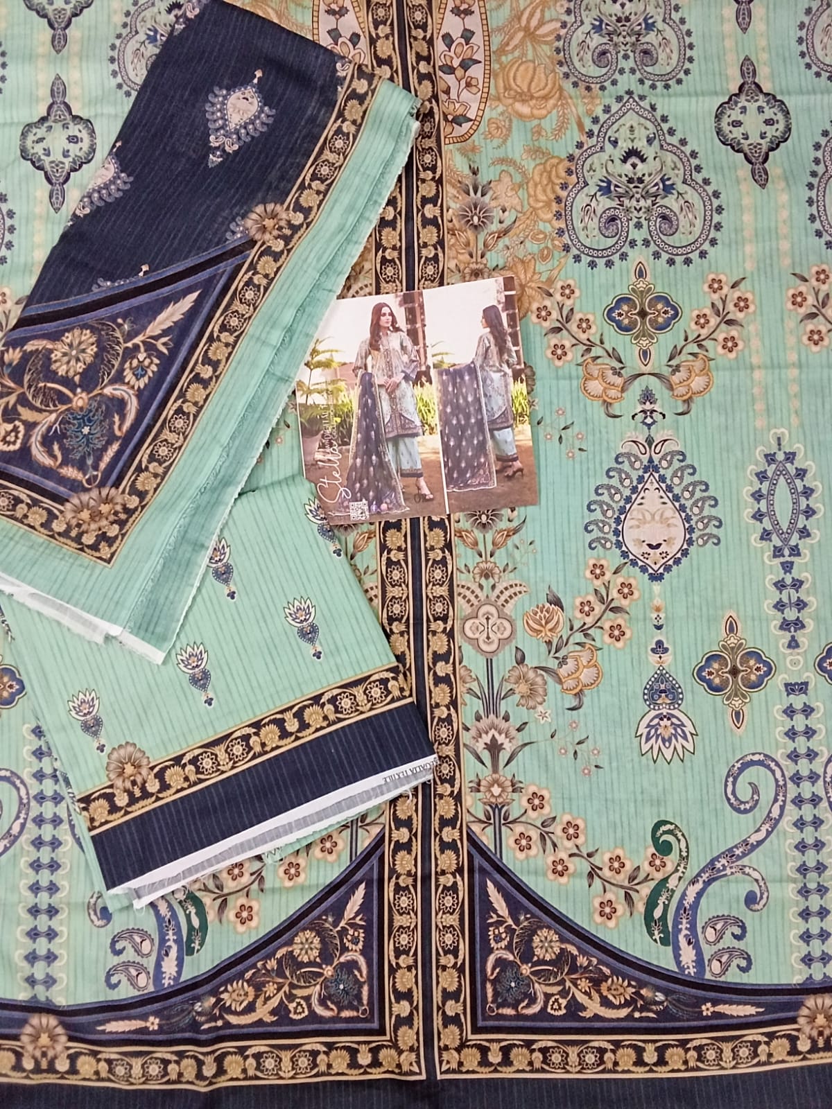 Regalia | Seafoam Green - 3PC Lawn Unstitched Suit